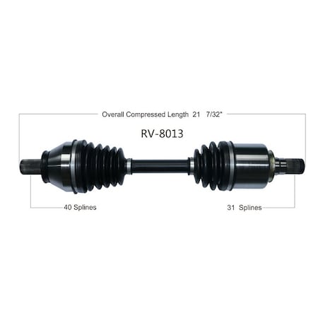 Surtrack Axle Cv Axle Shaft, Rv-8013 RV-8013
